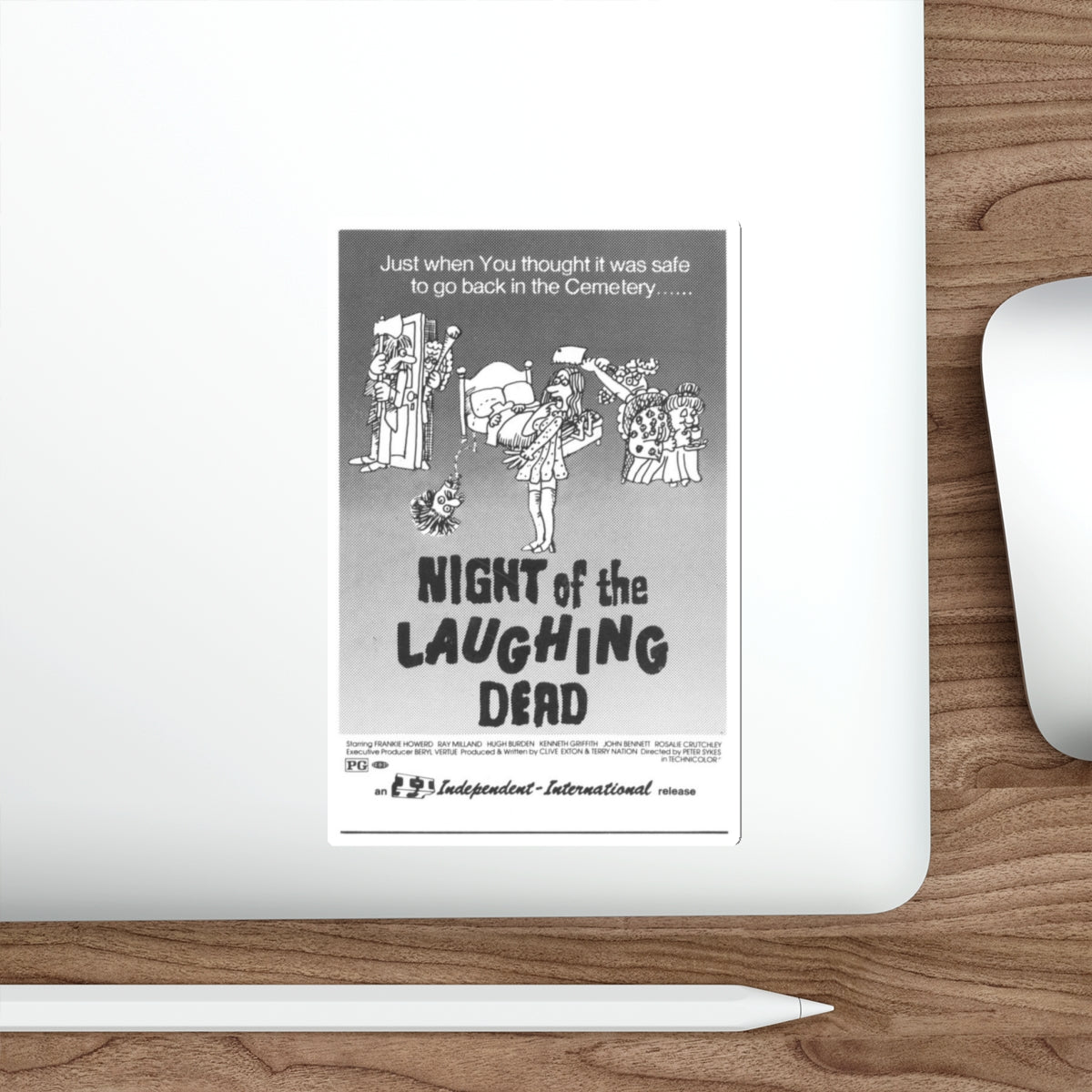 NIGHT OF THE LAUGHING DEAD 1973 Movie Poster STICKER Vinyl Die-Cut Decal-The Sticker Space