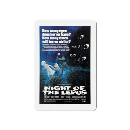 NIGHT OF THE LEPUS 1972 Movie Poster - Refrigerator Magnet 3 Inch Die-Cut - The Sticker Space