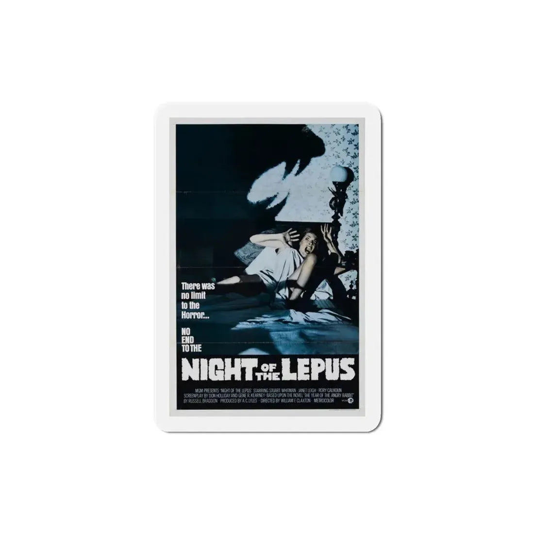 Night of the Lepus 1972 Movie Poster Refrigerator Magnet 3 Inch - The Sticker Space