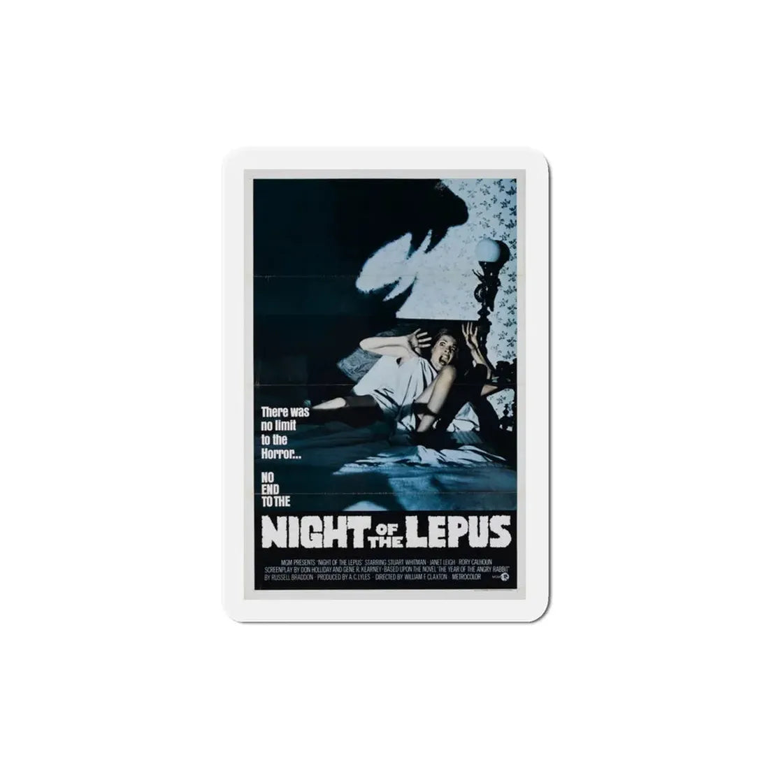 Night of the Lepus 1972 Movie Poster Refrigerator Magnet - The Sticker Space