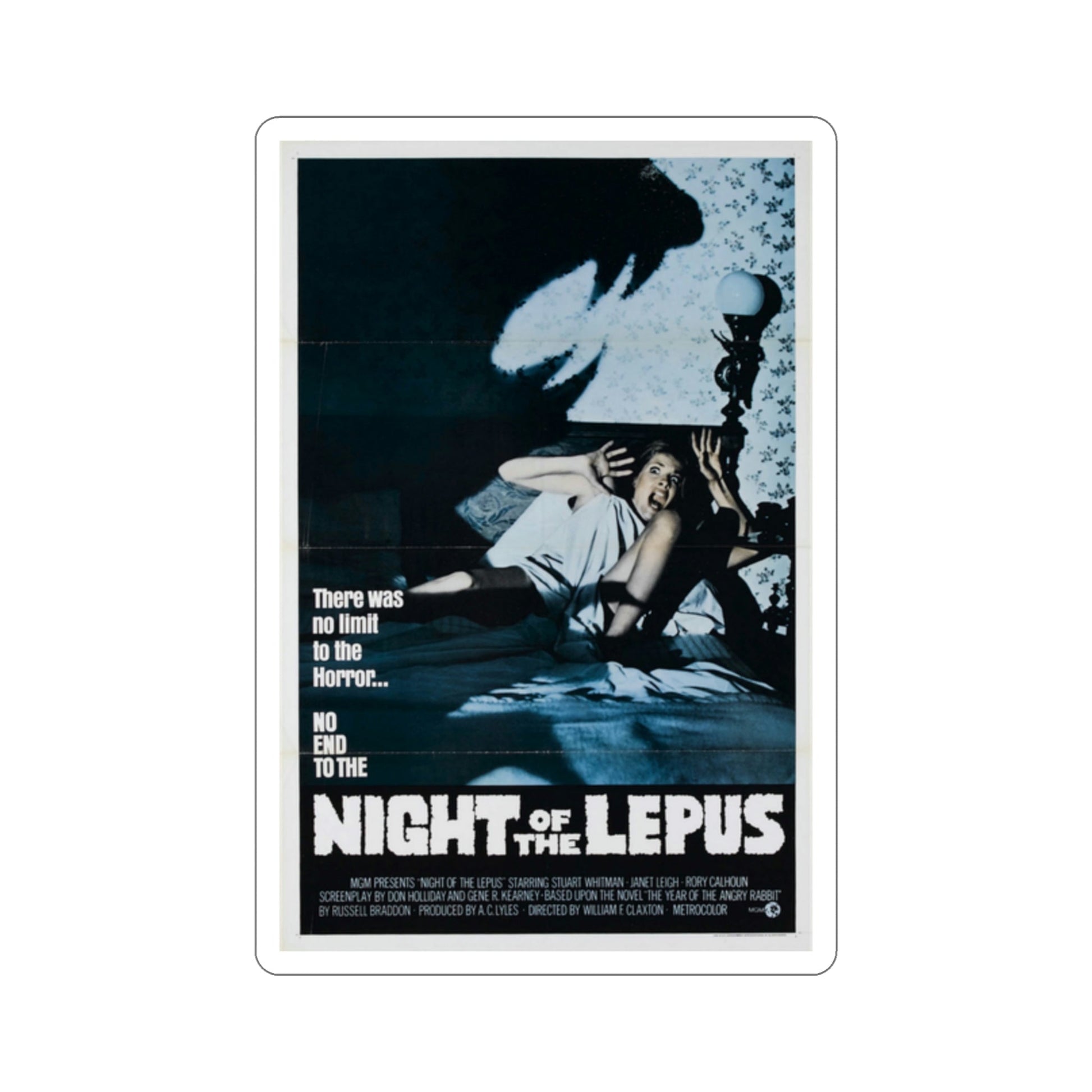 Night of the Lepus 1972 Movie Poster STICKER Vinyl Die-Cut Decal-2 Inch-The Sticker Space