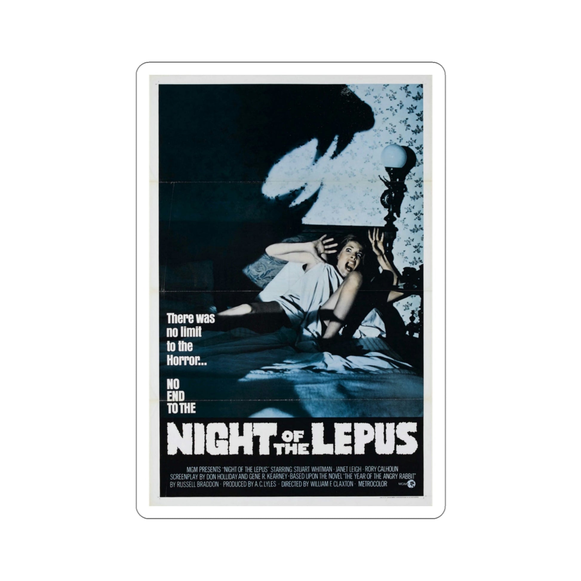 Night of the Lepus 1972 Movie Poster STICKER Vinyl Die-Cut Decal-3 Inch-The Sticker Space