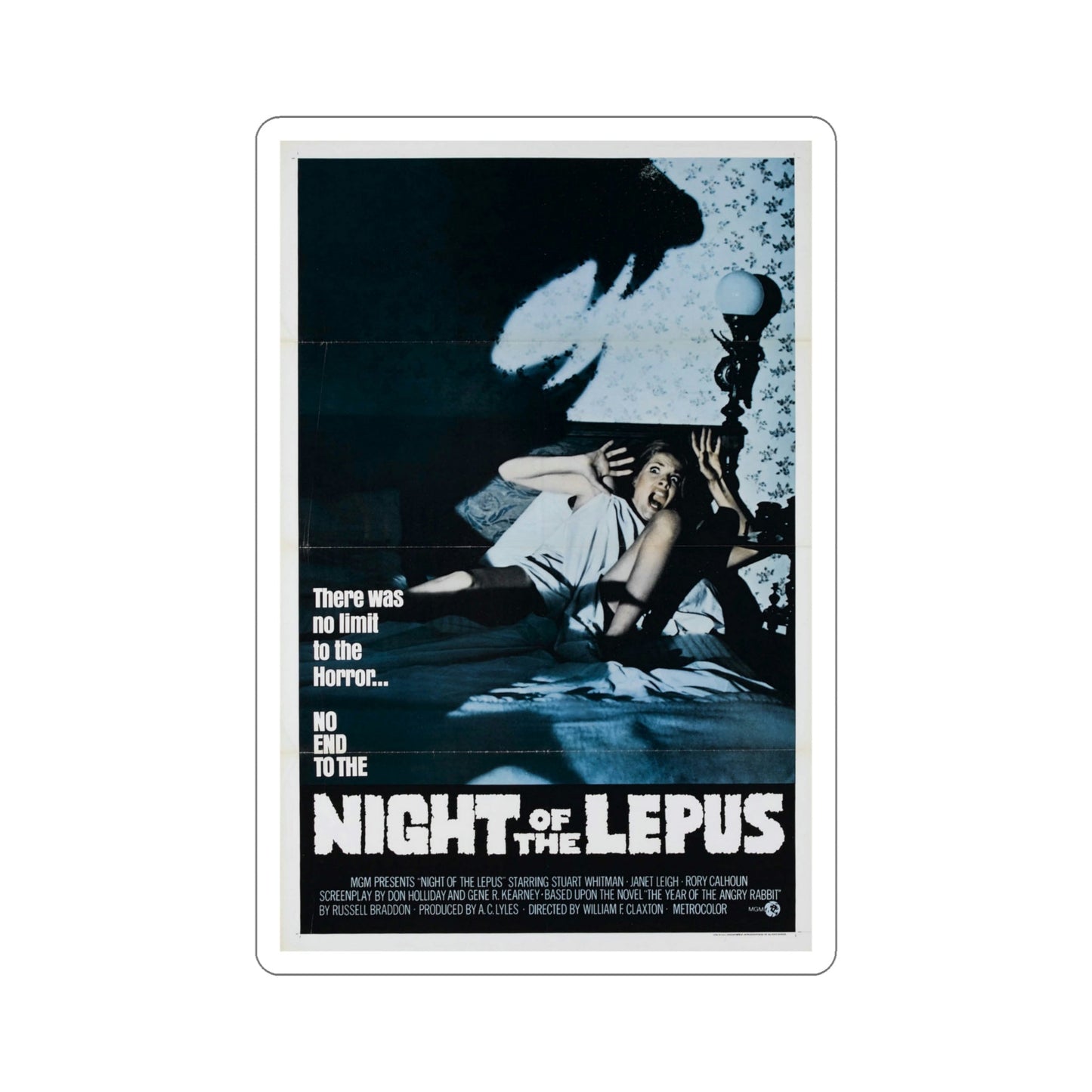 Night of the Lepus 1972 Movie Poster STICKER Vinyl Die-Cut Decal-5 Inch-The Sticker Space