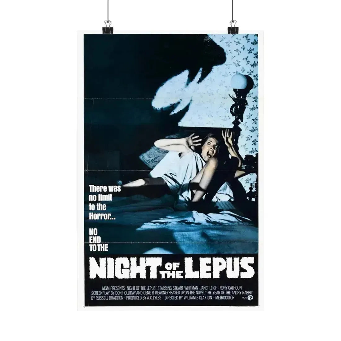 NIGHT OF THE LEPUS (2) 1972 - Paper Movie Poster 12″ x 18″ Matte - The Sticker Space