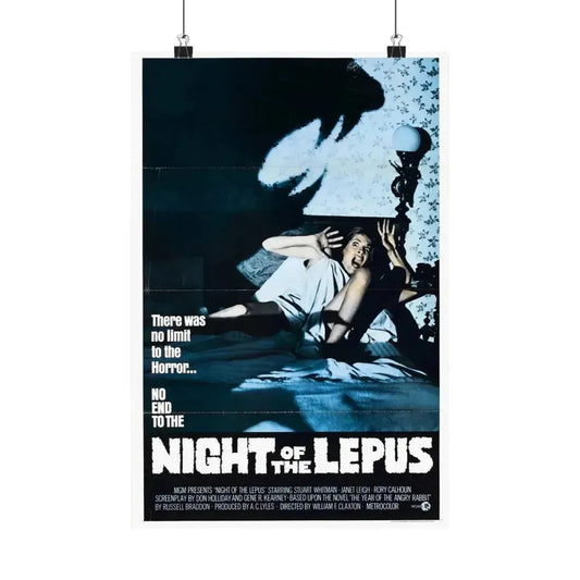 NIGHT OF THE LEPUS (2) 1972 - Paper Movie Poster 12″ x 18″ Matte - The Sticker Space