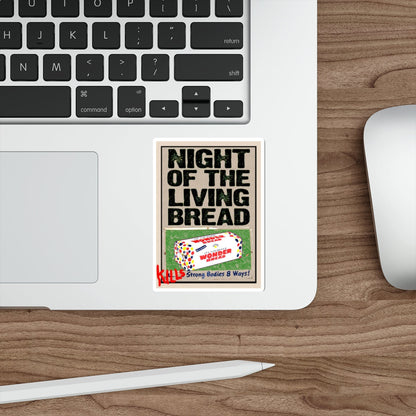 NIGHT OF THE LIVING BREAD 1990 Movie Poster STICKER Vinyl Die-Cut Decal-The Sticker Space