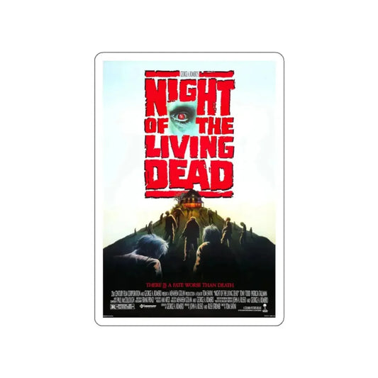 NIGHT OF THE LIVING DEAD 1990 Movie Poster STICKER Vinyl Die-Cut Decal 2 Inch - The Sticker Space