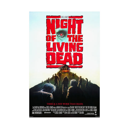 NIGHT OF THE LIVING DEAD 1990 - Paper Movie Poster-The Sticker Space