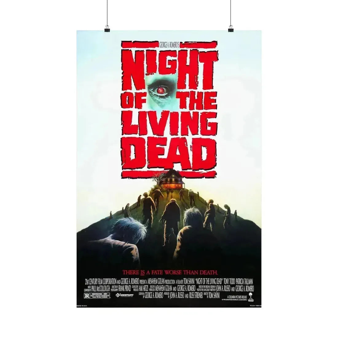 NIGHT OF THE LIVING DEAD 1990 - Paper Movie Poster 24″ x 36″ Matte - The Sticker Space