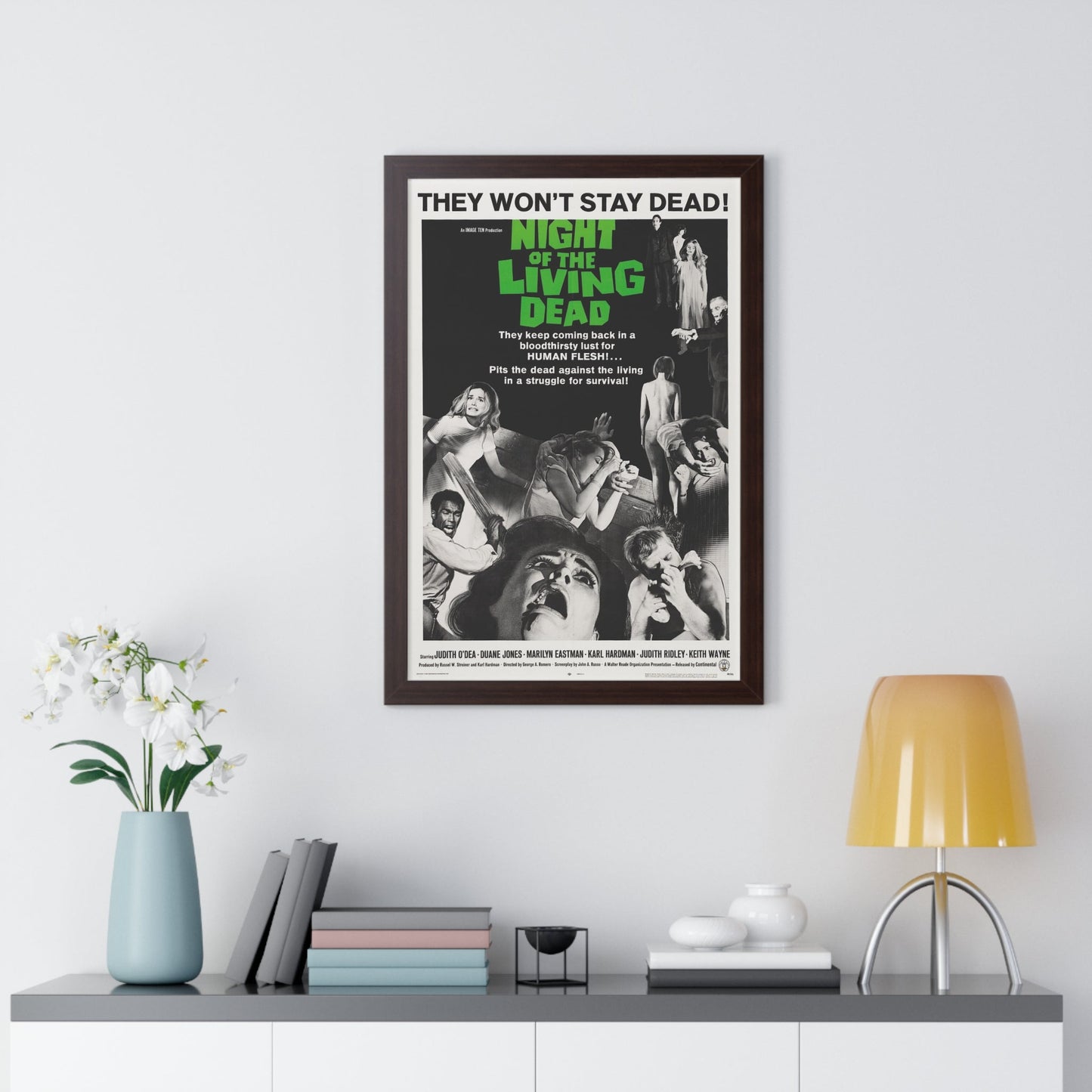 NIGHT OF THE LIVING DEAD (2) 1968 - Framed Movie Poster-The Sticker Space