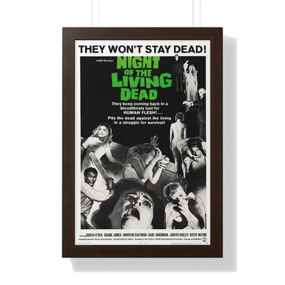 NIGHT OF THE LIVING DEAD (2) 1968 - Framed Movie Poster - The Sticker Space