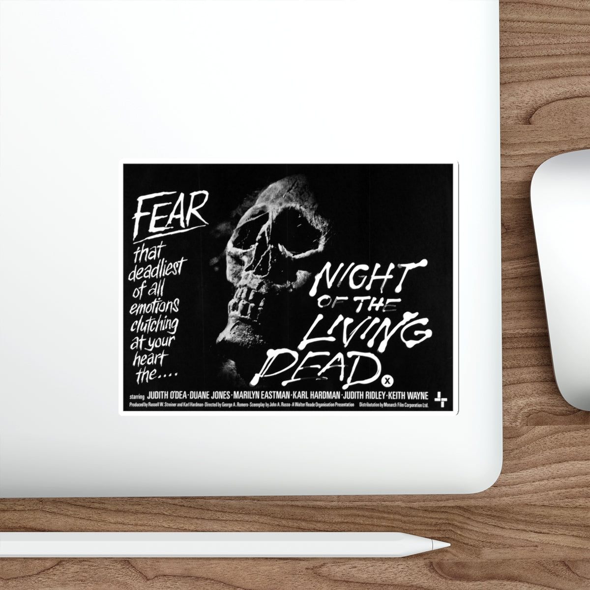 NIGHT OF THE LIVING DEAD (3) 1968 Movie Poster STICKER Vinyl Die-Cut Decal-The Sticker Space