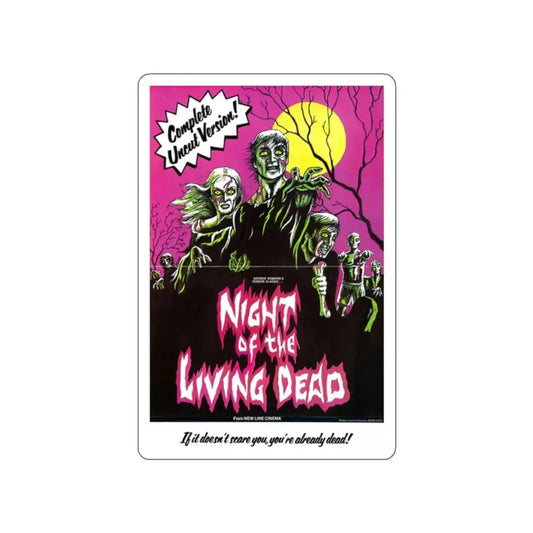 NIGHT OF THE LIVING DEAD (4) 1968 Movie Poster STICKER Vinyl Die-Cut Decal 2 Inch - The Sticker Space