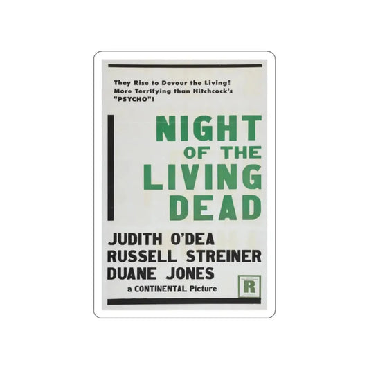 NIGHT OF THE LIVING DEAD (5) 1968 Movie Poster STICKER Vinyl Die-Cut Decal 2 Inch - The Sticker Space