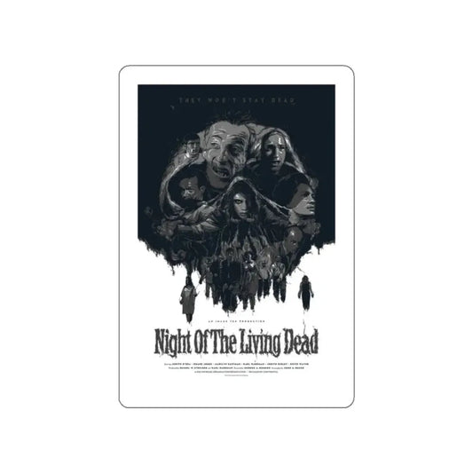 NIGHT OF THE LIVING DEAD (6) 1968 Movie Poster STICKER Vinyl Die-Cut Decal 2 Inch - The Sticker Space