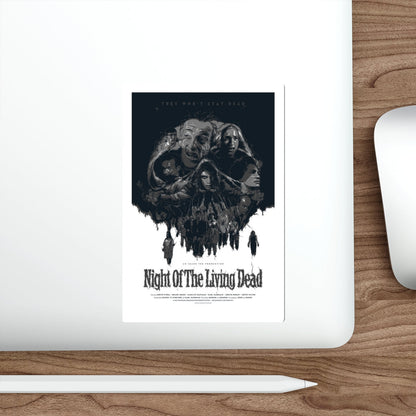 NIGHT OF THE LIVING DEAD (6) 1968 Movie Poster STICKER Vinyl Die-Cut Decal-The Sticker Space