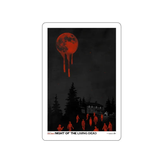 NIGHT OF THE LIVING DEAD (7) 1968 Movie Poster STICKER Vinyl Die-Cut Decal 2 Inch - The Sticker Space