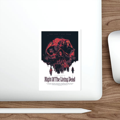 NIGHT OF THE LIVING DEAD (8) 1968 Movie Poster STICKER Vinyl Die-Cut Decal-The Sticker Space