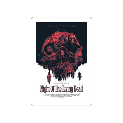 NIGHT OF THE LIVING DEAD (8) 1968 Movie Poster STICKER Vinyl Die-Cut Decal - The Sticker Space