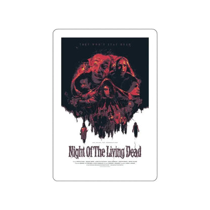 NIGHT OF THE LIVING DEAD (8) 1968 Movie Poster STICKER Vinyl Die-Cut Decal - The Sticker Space