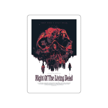 NIGHT OF THE LIVING DEAD (8) 1968 Movie Poster STICKER Vinyl Die-Cut Decal-White-The Sticker Space