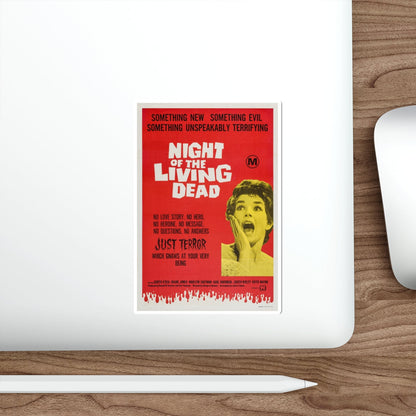 NIGHT OF THE LIVING DEAD (AUSTRALIA) 1968 Movie Poster STICKER Vinyl Die-Cut Decal-The Sticker Space