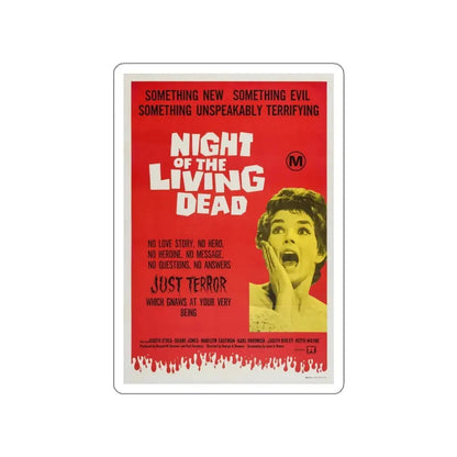 NIGHT OF THE LIVING DEAD (AUSTRALIA) 1968 Movie Poster STICKER Vinyl Die-Cut Decal 3 Inch - The Sticker Space
