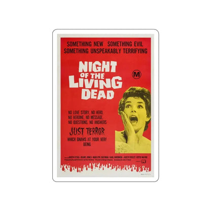 NIGHT OF THE LIVING DEAD (AUSTRALIA) 1968 Movie Poster STICKER Vinyl Die-Cut Decal - The Sticker Space