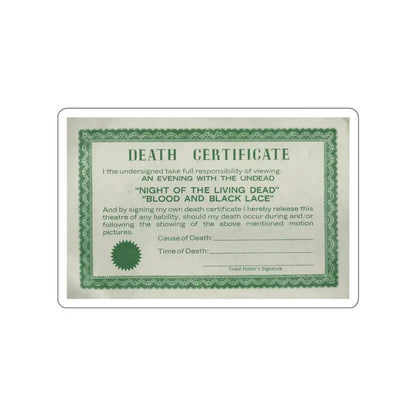 NIGHT OF THE LIVING DEAD + BLOOD AND BLACK LACE 1968 Movie Poster STICKER Vinyl Die-Cut Decal - The Sticker Space