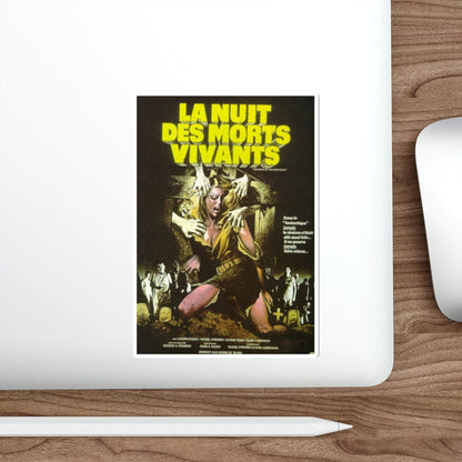 NIGHT OF THE LIVING DEAD (FRENCH) 1968 Movie Poster STICKER Vinyl Die-Cut Decal-The Sticker Space