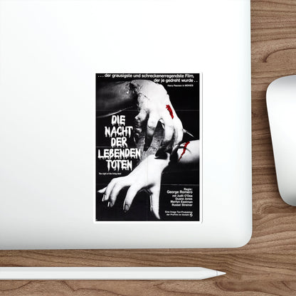 NIGHT OF THE LIVING DEAD (GERMAN) 2 1968 Movie Poster STICKER Vinyl Die-Cut Decal-The Sticker Space