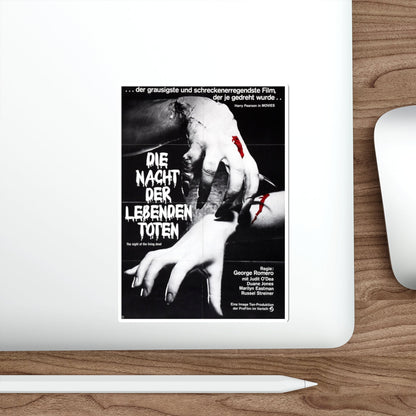 NIGHT OF THE LIVING DEAD (GERMAN) 2 1968 Movie Poster STICKER Vinyl Die-Cut Decal-The Sticker Space