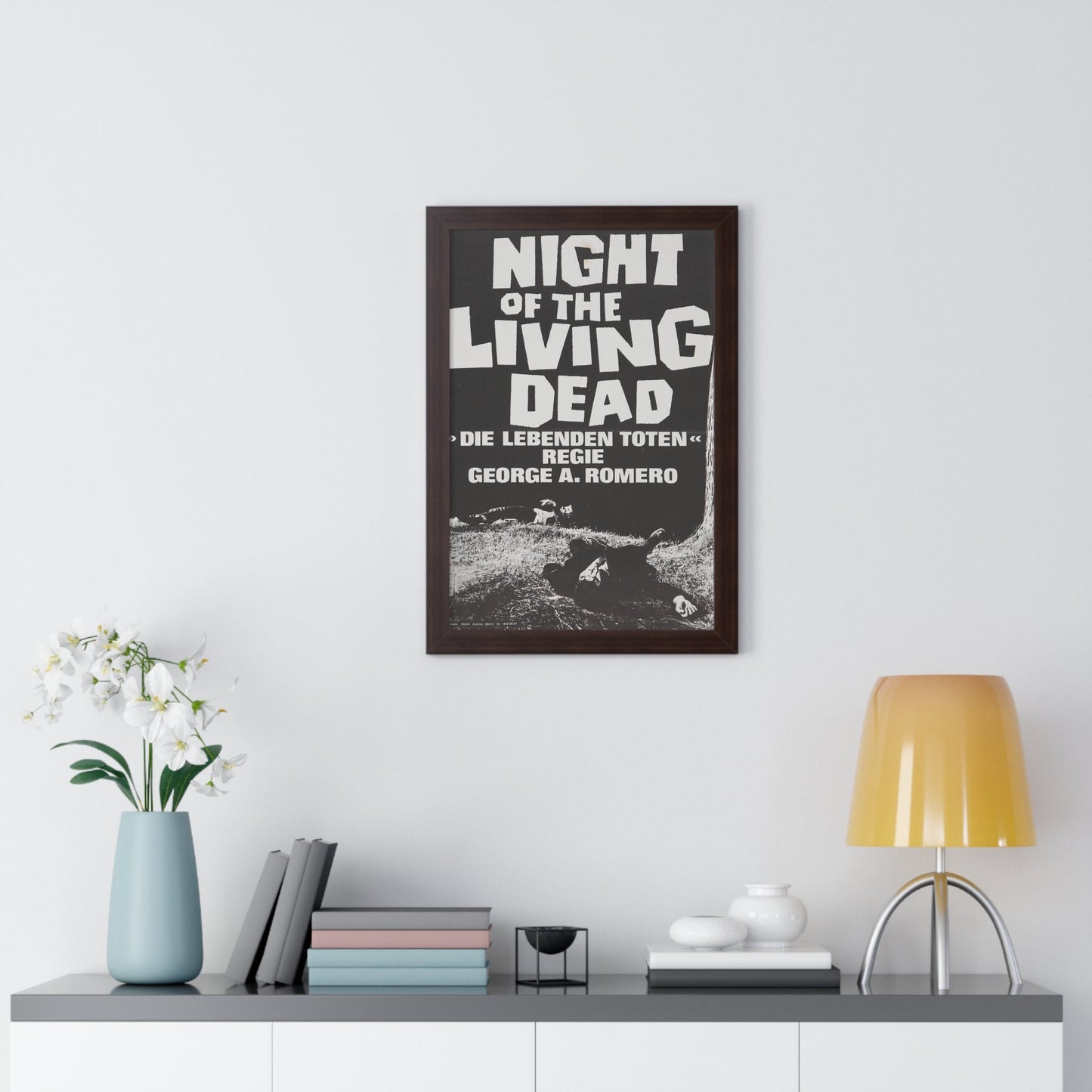 NIGHT OF THE LIVING DEAD (GERMAN) 3 1968 - Framed Movie Poster-The Sticker Space