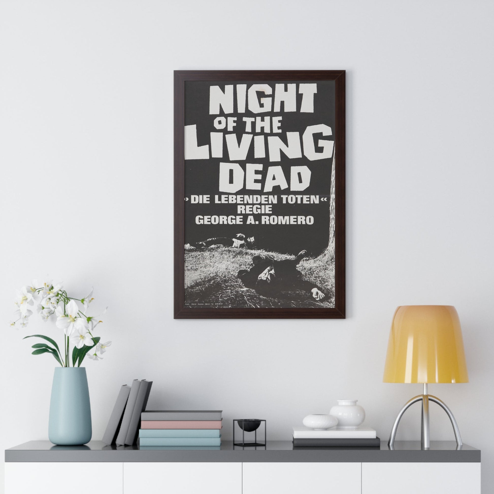 NIGHT OF THE LIVING DEAD (GERMAN) 3 1968 - Framed Movie Poster-The Sticker Space