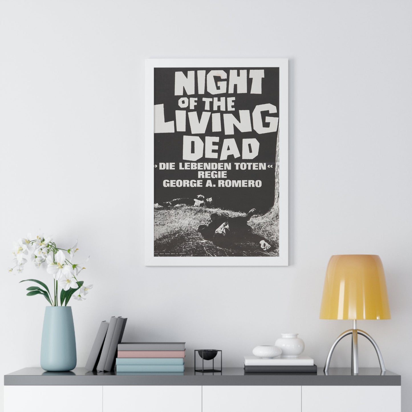 NIGHT OF THE LIVING DEAD (GERMAN) 3 1968 - Framed Movie Poster-The Sticker Space