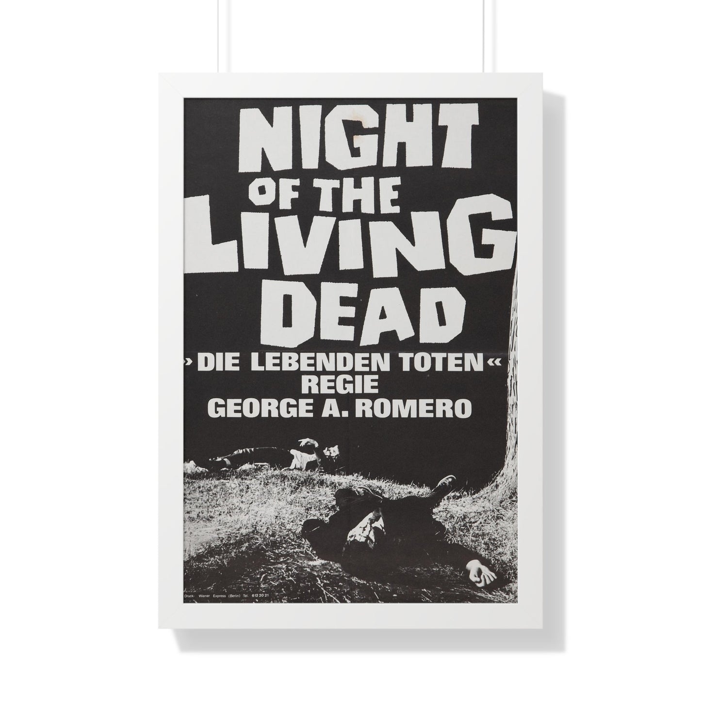 NIGHT OF THE LIVING DEAD (GERMAN) 3 1968 - Framed Movie Poster-20" x 30"-The Sticker Space