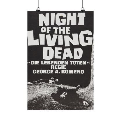 NIGHT OF THE LIVING DEAD (GERMAN) 3 1968 - Paper Movie Poster-12″ x 18″-The Sticker Space