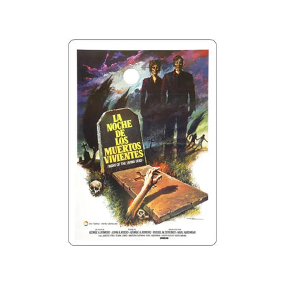 NIGHT OF THE LIVING DEAD (SPANISH) 1968 Movie Poster STICKER Vinyl Die-Cut Decal - The Sticker Space