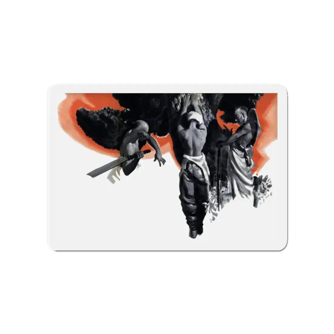 Night Raiders In China, Liberty magazine, July 17, 1937 (Magazine Illustration) Refrigerator Magnet 4 Inch - The Sticker Space