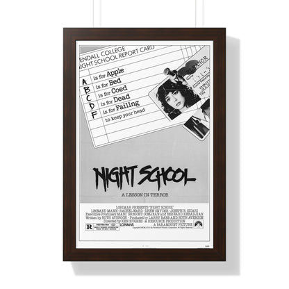 NIGHT SCHOOL (TERROR EYES) 1981 - Framed Movie Poster-16″ x 24″-The Sticker Space