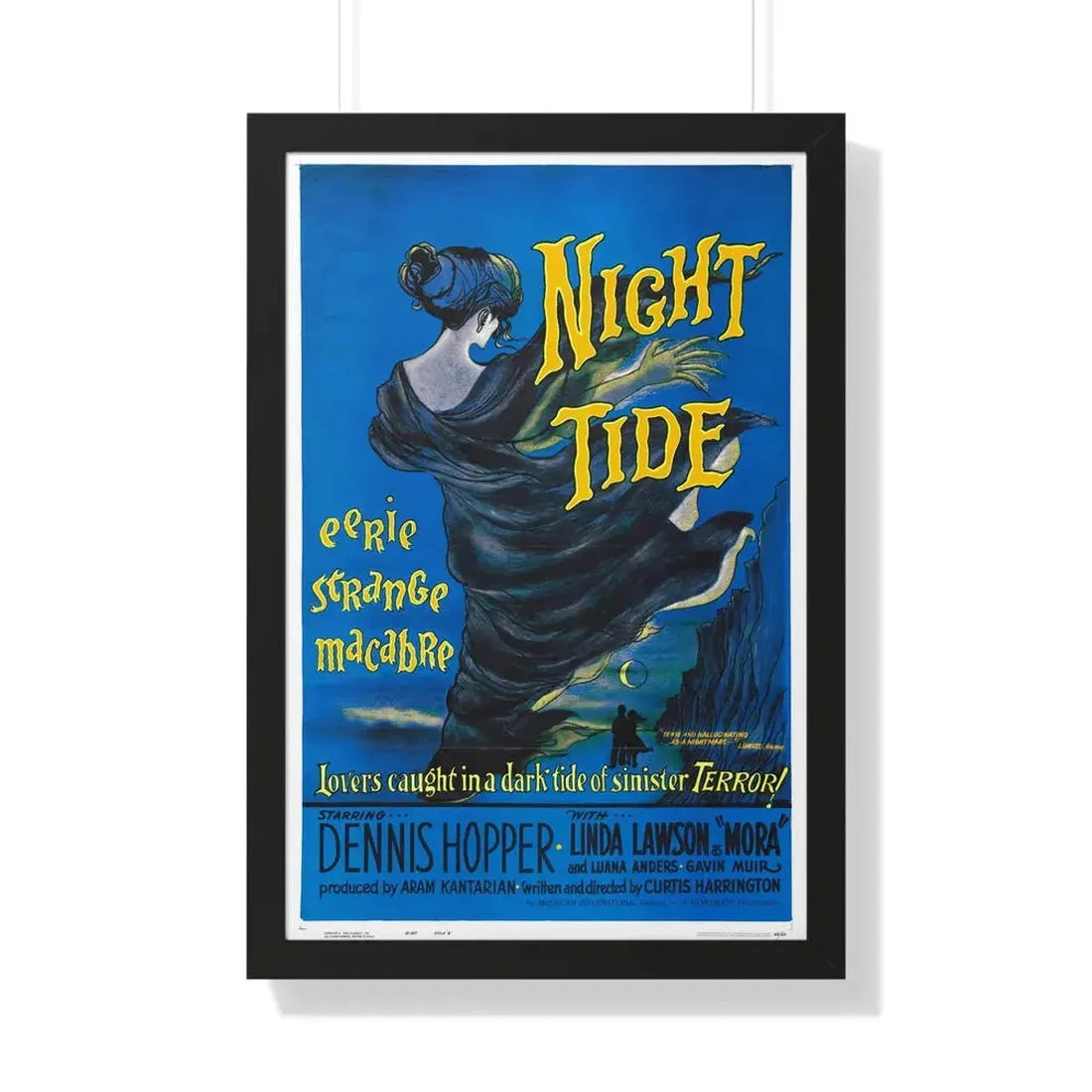 NIGHT TIDE 1961 - Framed Movie Poster - The Sticker Space