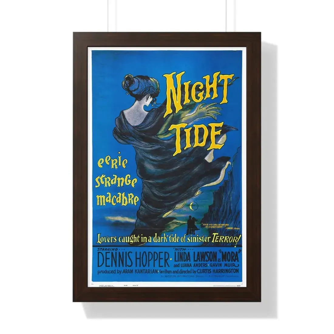 NIGHT TIDE 1961 - Framed Movie Poster - The Sticker Space
