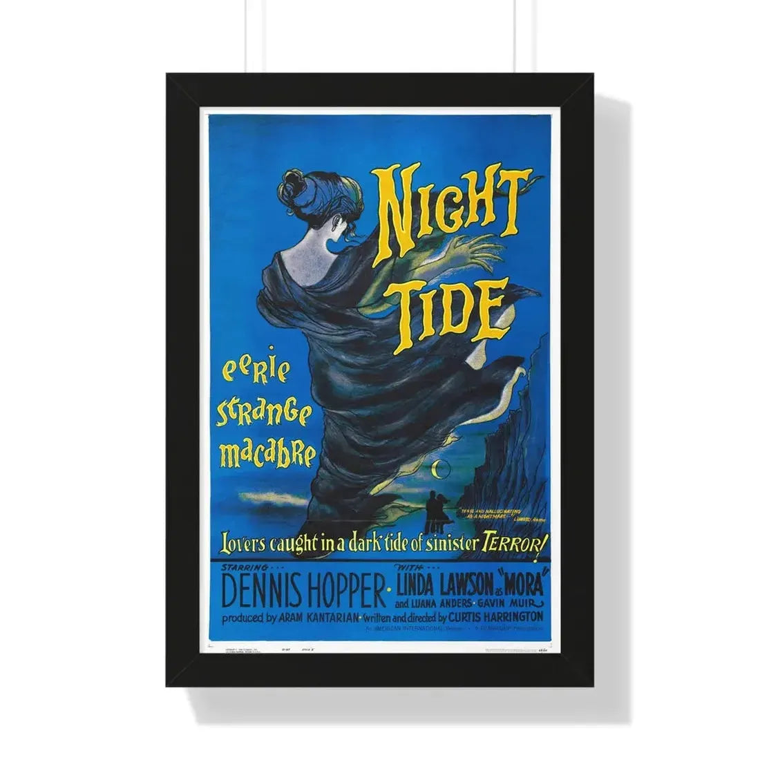 NIGHT TIDE 1961 - Framed Movie Poster - The Sticker Space