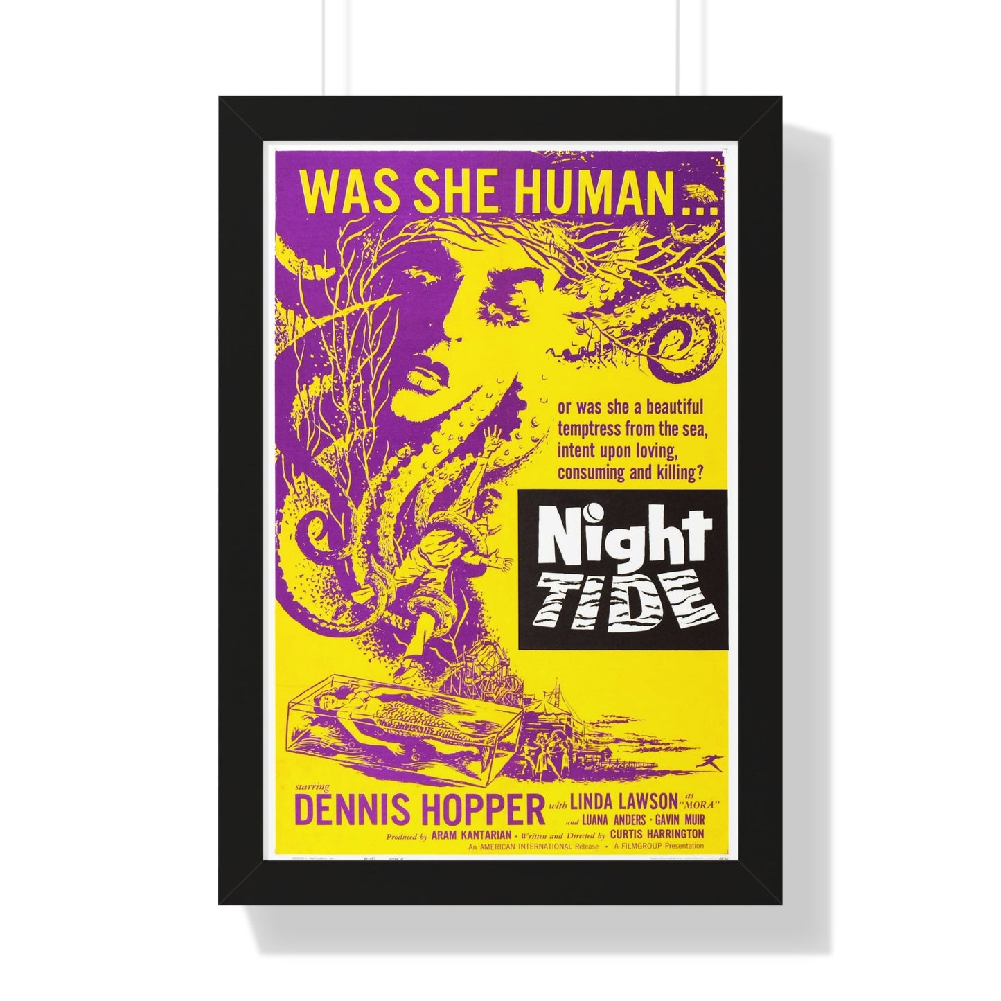 NIGHT TIDE (2) 1961 - Framed Movie Poster-16″ x 24″-The Sticker Space