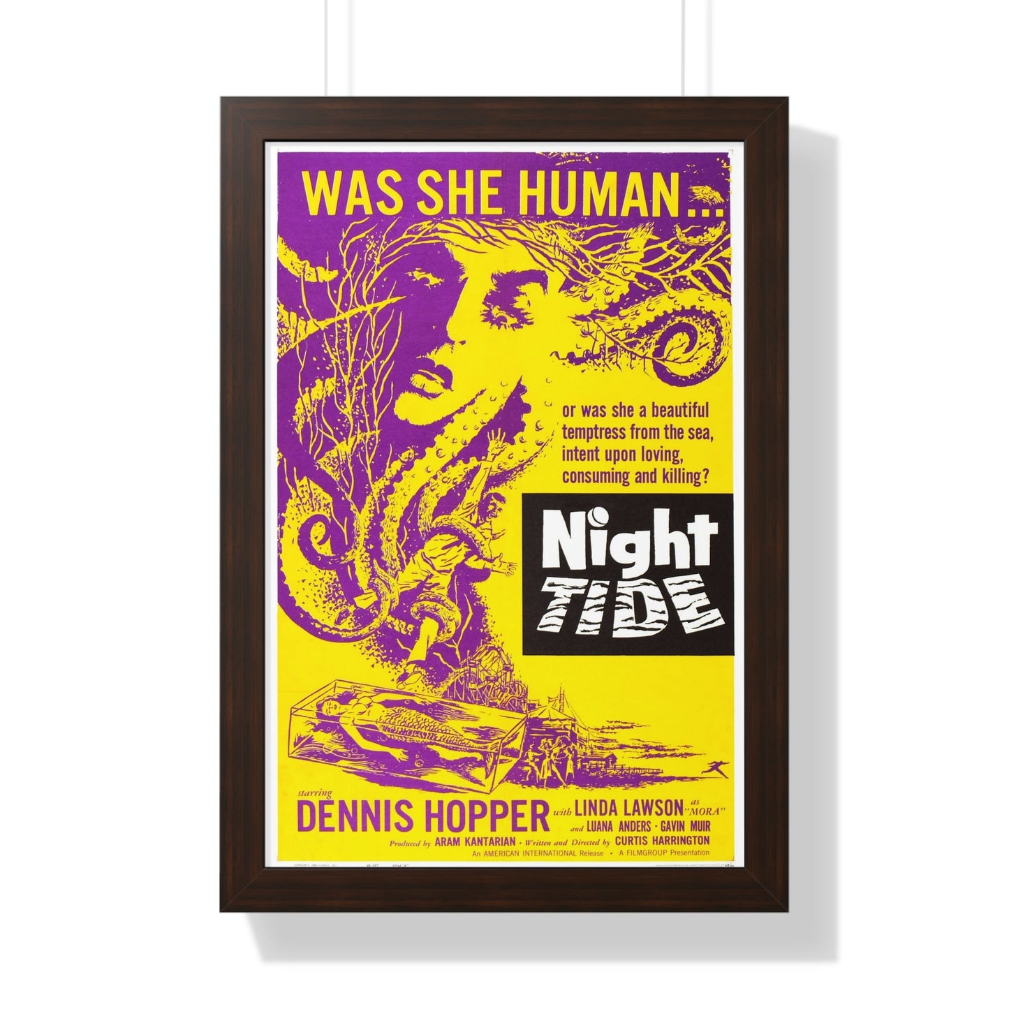 NIGHT TIDE (2) 1961 - Framed Movie Poster-16″ x 24″-The Sticker Space