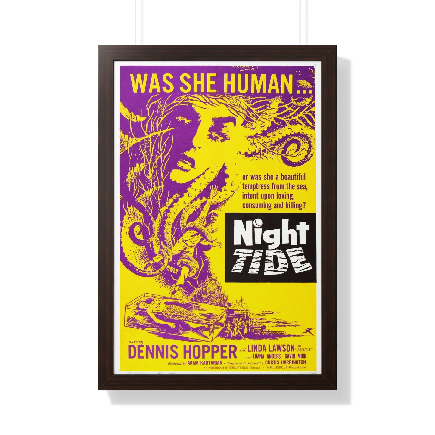 NIGHT TIDE (2) 1961 - Framed Movie Poster-20" x 30"-The Sticker Space