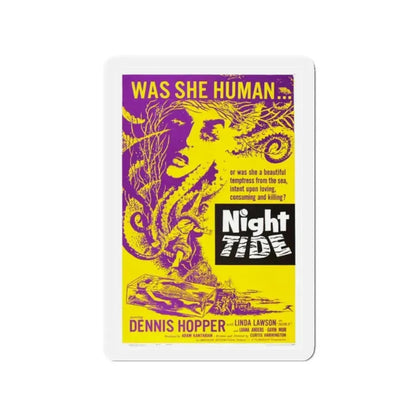 NIGHT TIDE (2) 1961 Movie Poster - Refrigerator Magnet 2 Inch Die-Cut - The Sticker Space