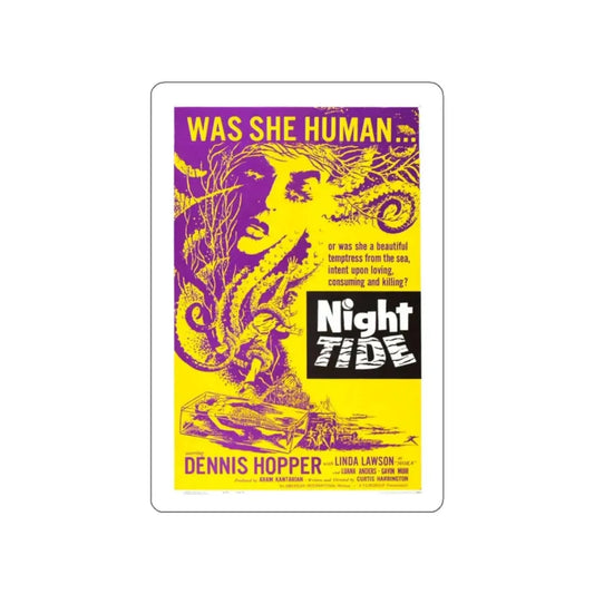NIGHT TIDE (2) 1961 Movie Poster STICKER Vinyl Die-Cut Decal 2 Inch - The Sticker Space