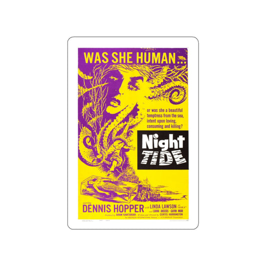 NIGHT TIDE (2) 1961 Movie Poster STICKER Vinyl Die-Cut Decal-White-The Sticker Space