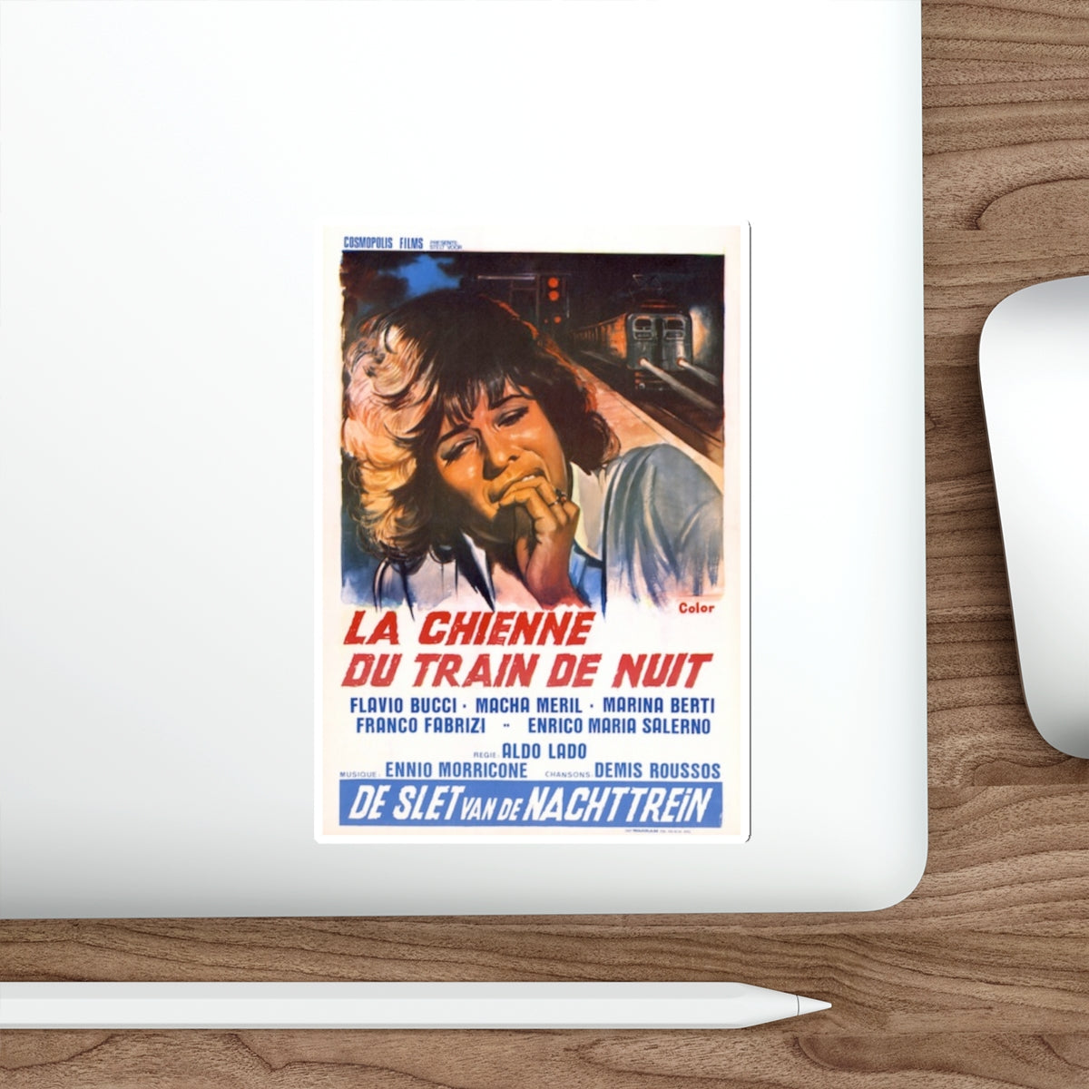 NIGHT TRAIN MURDERS (BELGIAN) 1975 Movie Poster STICKER Vinyl Die-Cut Decal-The Sticker Space